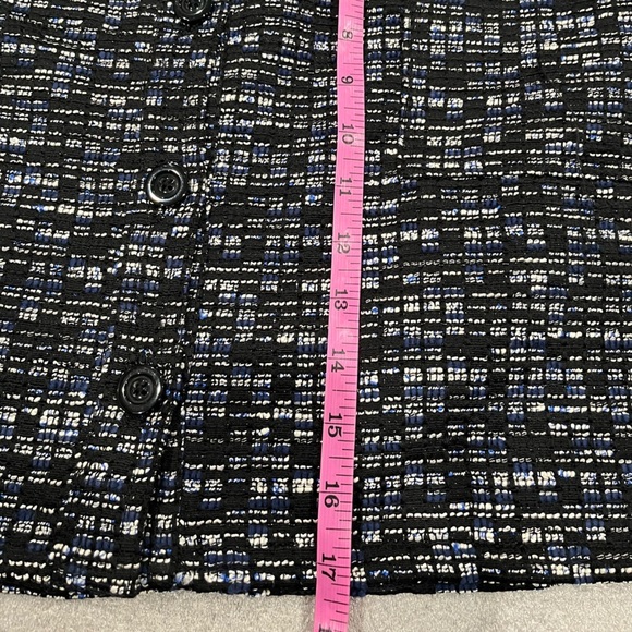 [10]Banana Republic Black Blue A-Line Mini Skirt for Work - Picture 8 of 10